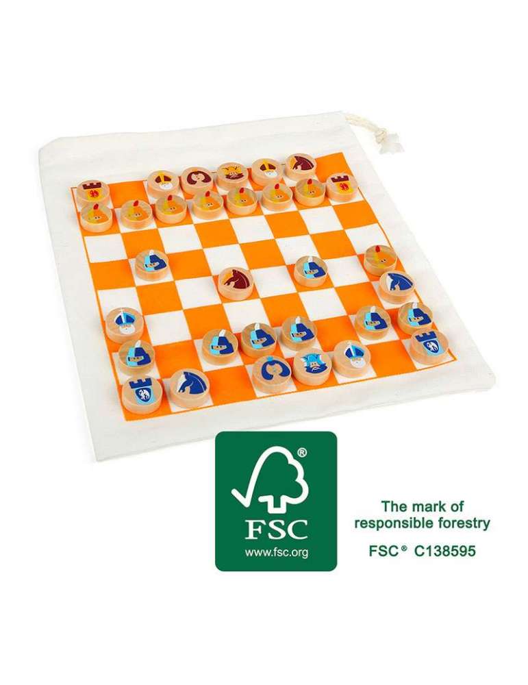 Jeu d'échecs de voyage bois FSC - Small Foot