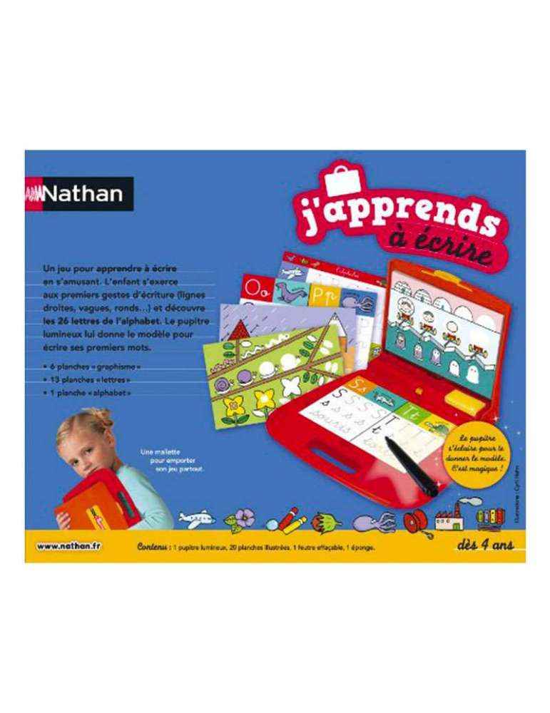 J'apprends à écrire - jeu éducatif - Nathan