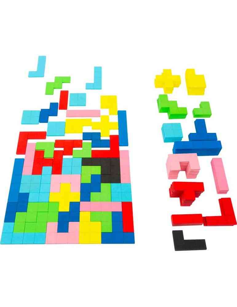 Puzzle en bois Tétris - jeu éducatif