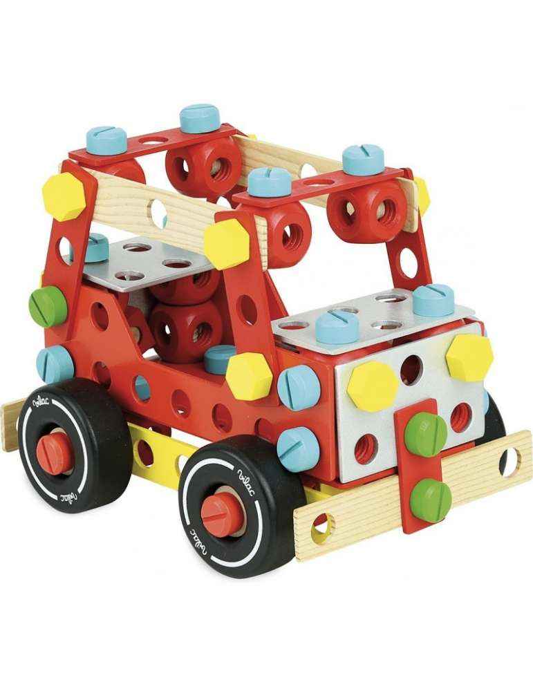 Camion Super Batibloc - Vilac - Jeu de Construction Éducatif en Bois