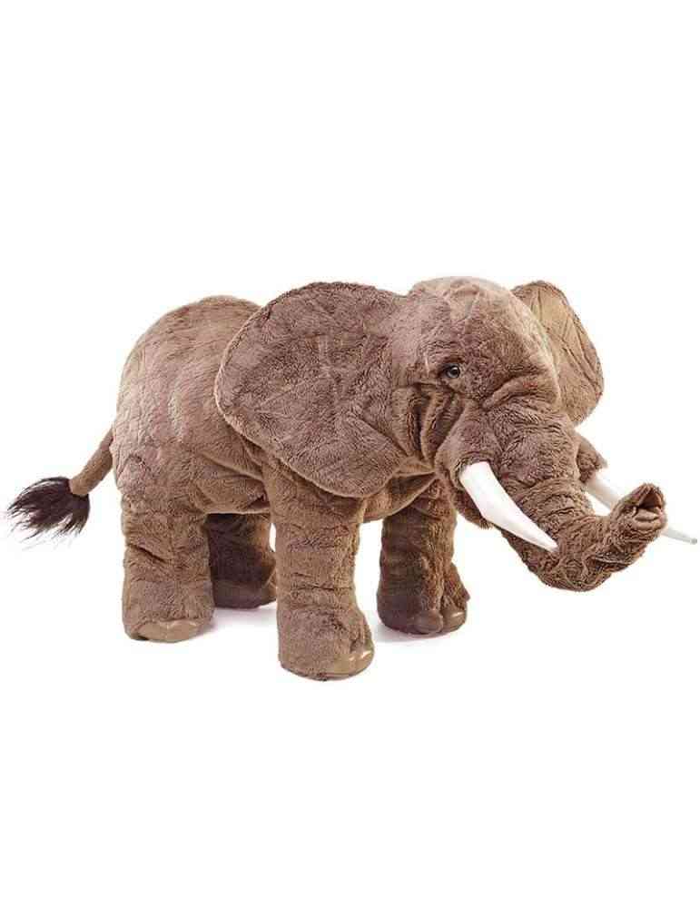 Personnage Plat Dessin D'éléphant Poupée En Peluche Logo Icône Modèle  Symbole éléphant En Peluche Marionnette
